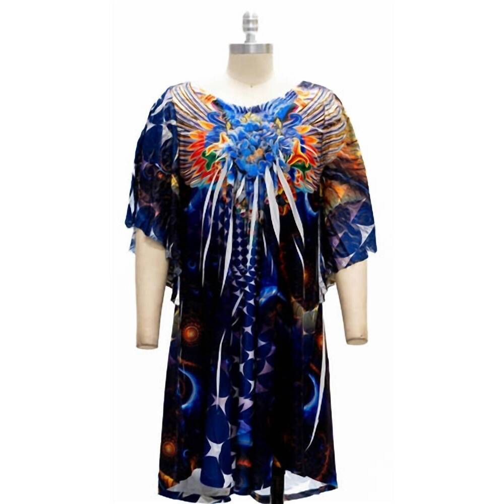 NEW MICHAEL K women's timeless midi dress in blue